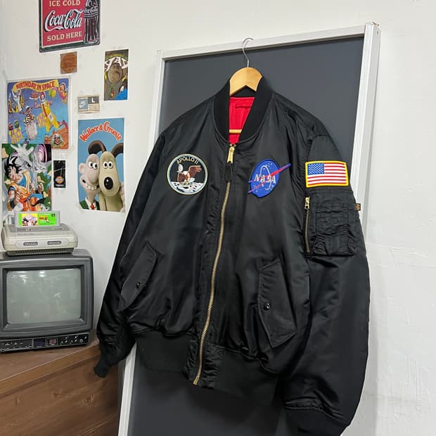 알파 인더스트리 NASA 나사 ma-1 리버시블 항공점퍼