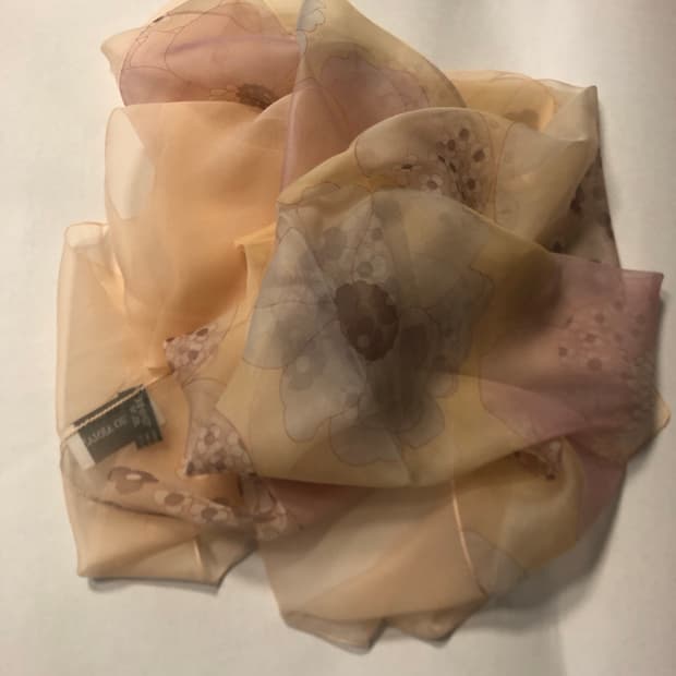 조르지오 아르마니 빈티지 실크 스카프 목도리