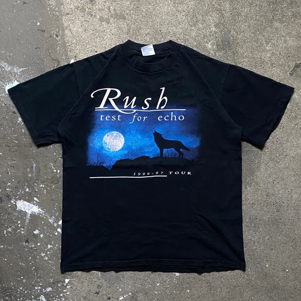 90s 빈티지 러쉬 티셔츠 USA Made 밴드티