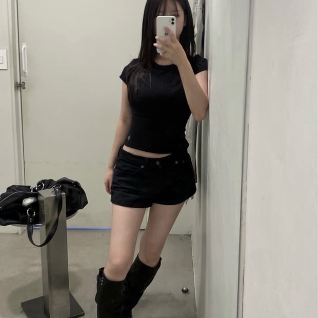 블랙업 반바지 S