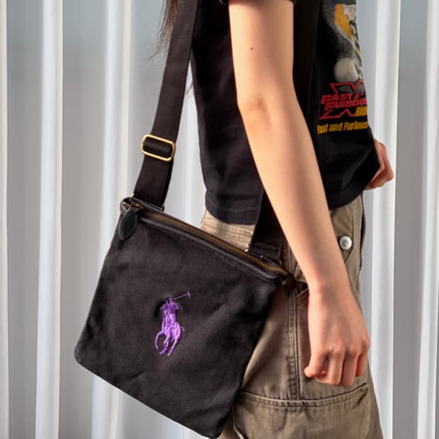 폴로 랄프로렌 빅포니 치프키프 캔버스 미니백