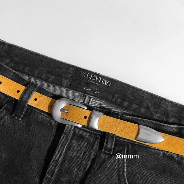 [리얼송치] 카우헤어 송치털 웨스턴 벨트🐂