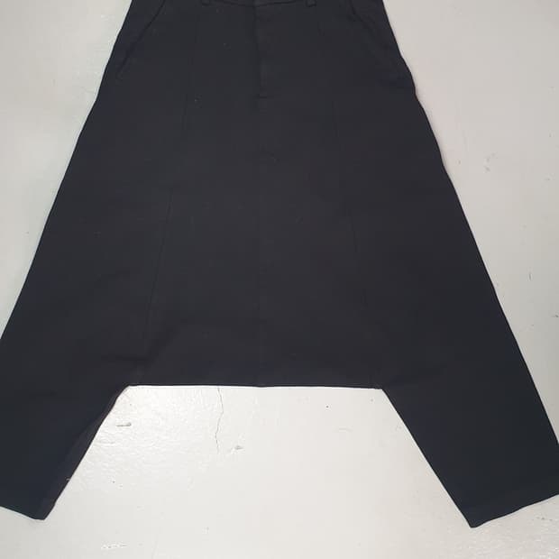 꼼데가르송 블랙 배기 팬츠 