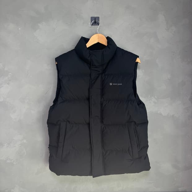 스노우피크 어페럴 덕다운 패딩조끼 블랙