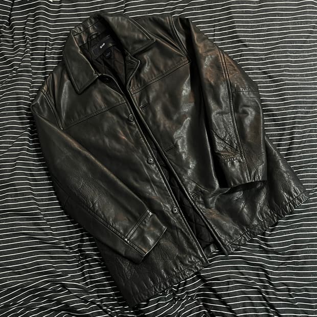 올드갭 레더 카코트 L 블랙