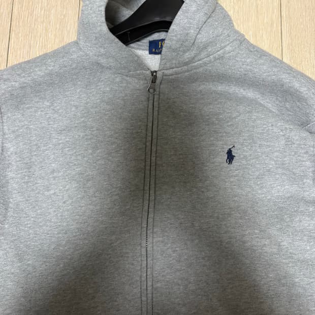 폴로 보이즈 후드집업 그레이