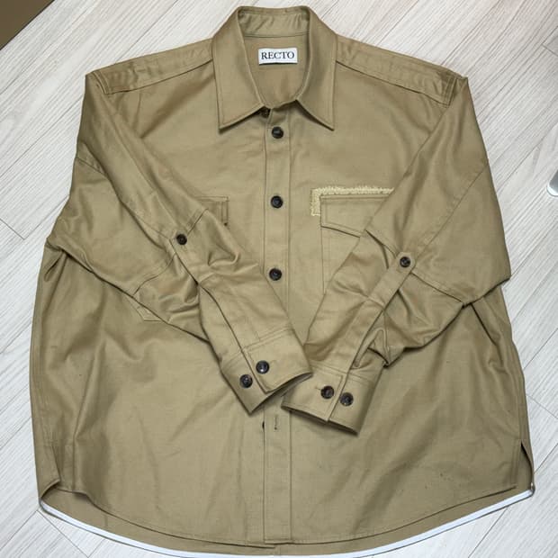 [M] 렉토 베이지 셔츠 자켓