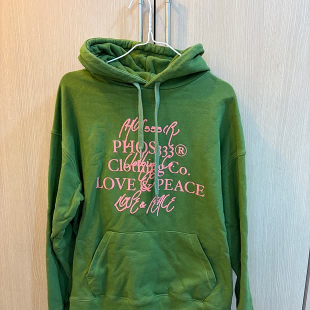 phos333 러브앤피스 후드티