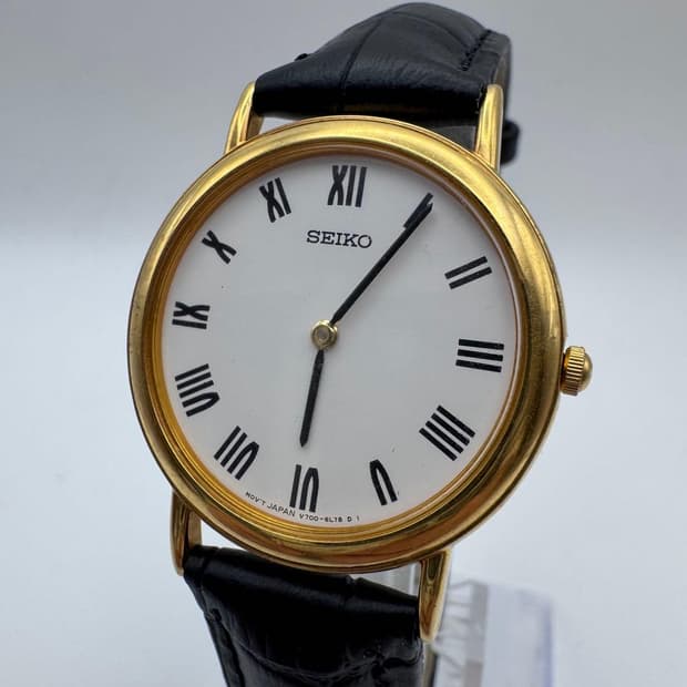 세이코 빈티지 쿼츠 드레스 워치