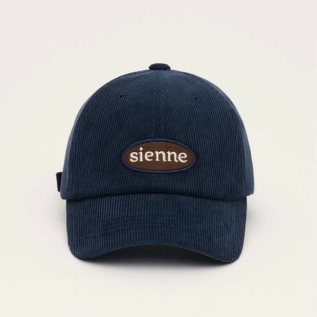 SIENNE 시엔느 코듀로이 볼캡 모자 네이비