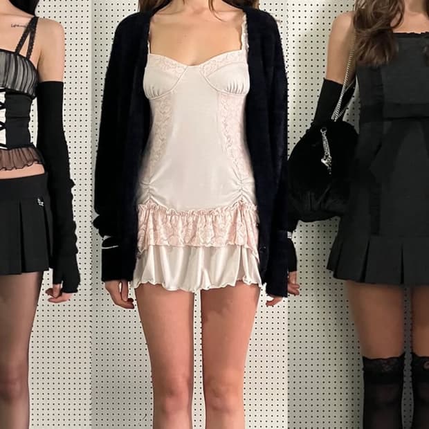 구해요) 쓰리타임즈 나타샤 원피스 핑크 m