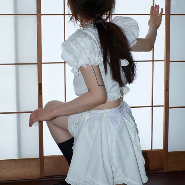 프레클 스트랩 클라우드 스커트