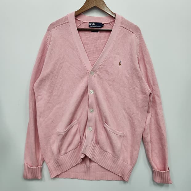 폴로 랄프로렌 핑크 가디건