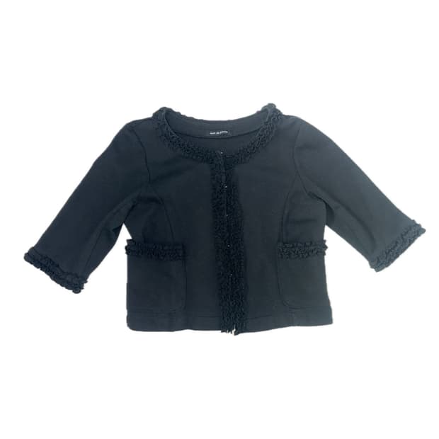 프릴 포켓 7부 가디건