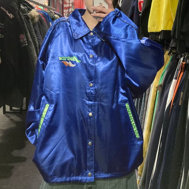 [IM] 아비렉스 새틴 블루 자켓