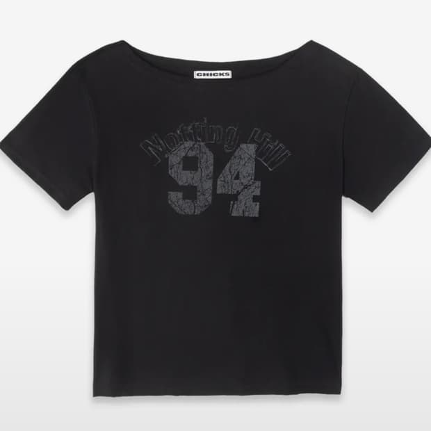 칙스 노팅힐 페미닌 원숄더 반팔