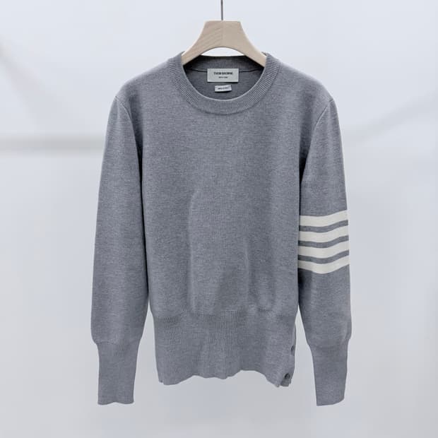 [S+급/5] 톰브라운 사선완장 밀라노스티치 니트 그레이