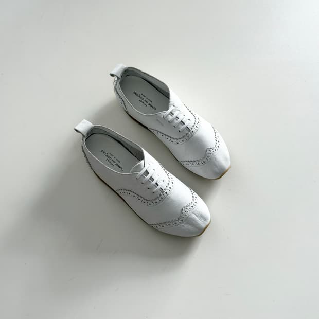 트리코 꼼데가르송 브로그 레더 스니커즈 