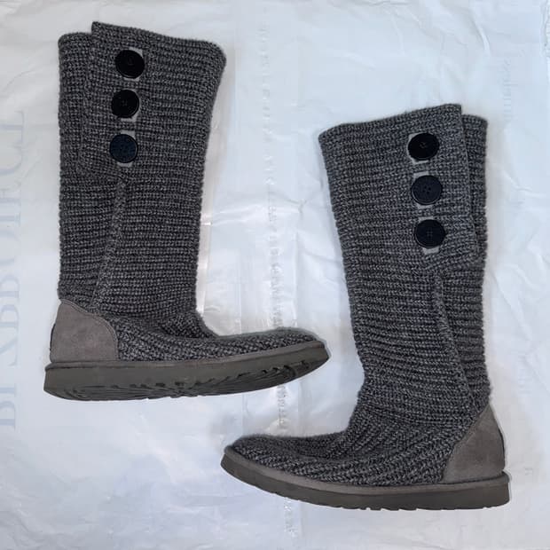 어그 ugg 카디 니트 부츠 그레이 250