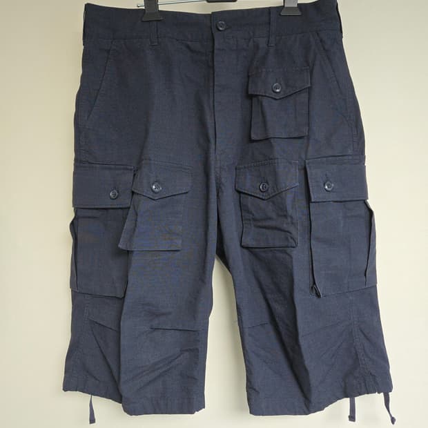 [M, 새상품급, 택O] 엔지니어드가먼츠 립스탑 FA팬츠 쇼츠 반바지