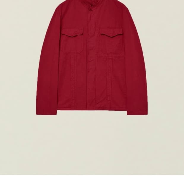 미착용) EE 밀리터리 셔츠 자켓 레드 S사이즈
