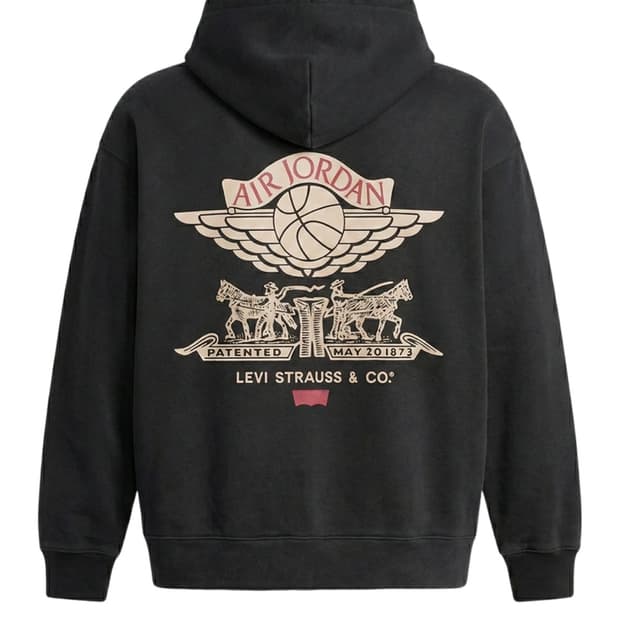 (L105)조던 x 리바이스 풀 집 후드집업 블랙 (IM6734-010)