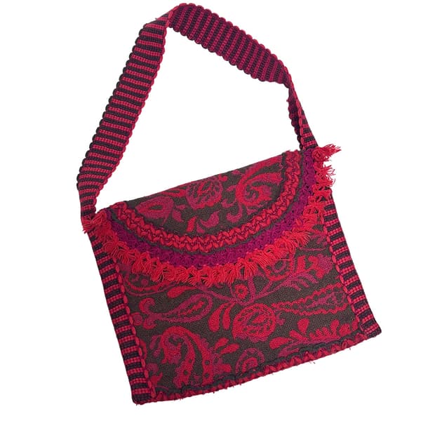 몽골리아 자카드 에스닉 백