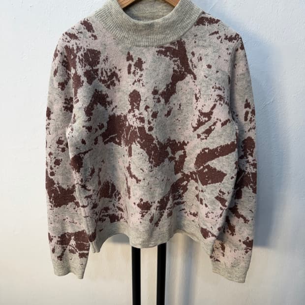 정품) COS 코스 여성 패턴 니트 스웨터 XS