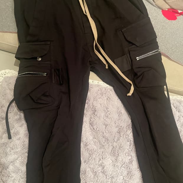 Rick owens 17fw  glitter cargo pants