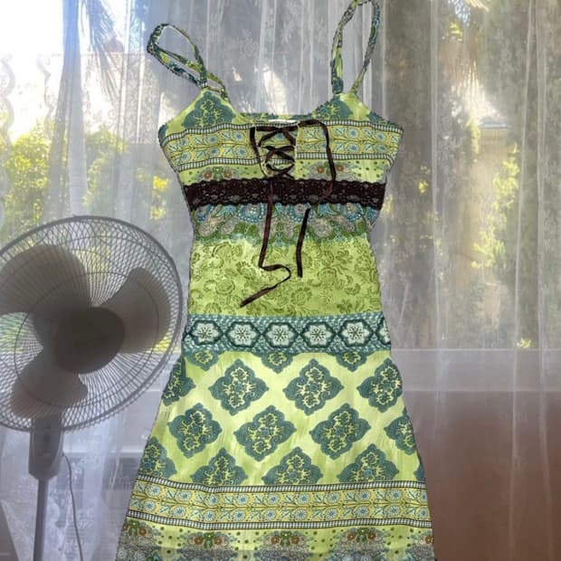 오리엔탈 페어리 모리 그린 원피스