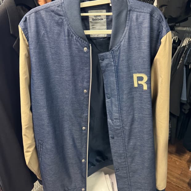 (L) reebok 바시티 자켓