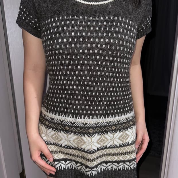 갸루 원피스 니트 일본 빈티지