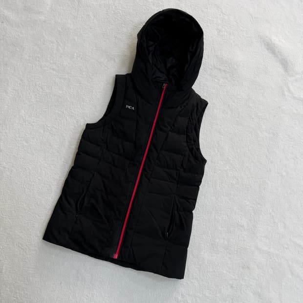 90 PGA 여성 덕다운 후드 패딩 조끼 0330T