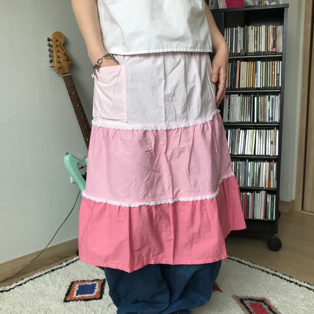 pink cancan apron