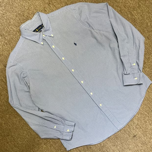 (XL) POLO 폴로 랄프로렌 체크 셔츠 커스텀핏