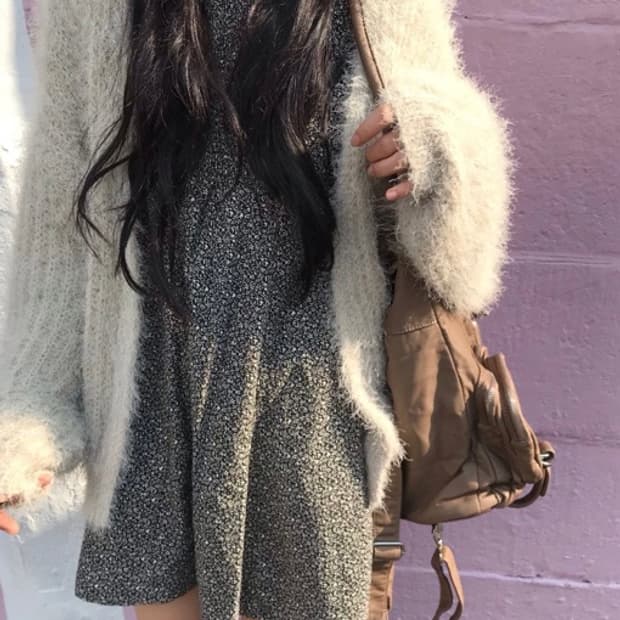 잔꽃무늬 미니 원피스 새상품