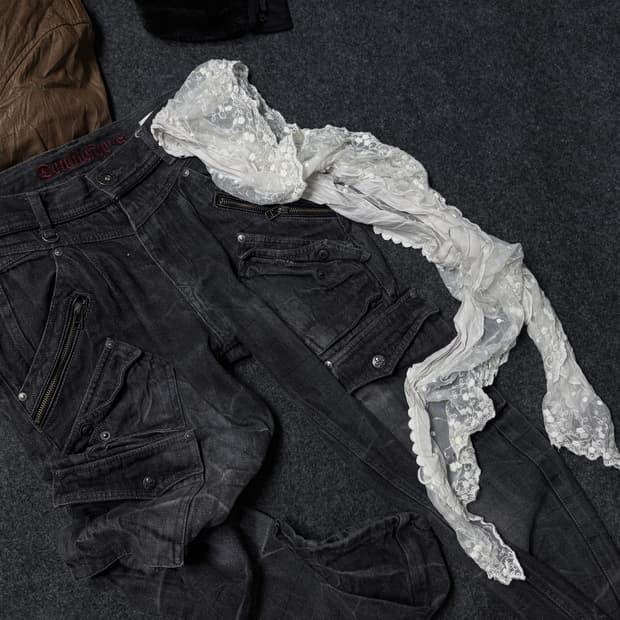 Vintage y2k punk fairy grunge scarf