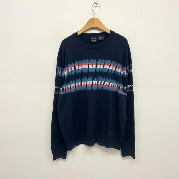 A|X 아르마니 익스체인지 타이 다이 니트