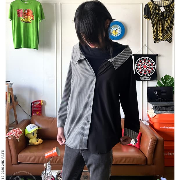 Radarista Gothic Shirt Sweat Layered Top