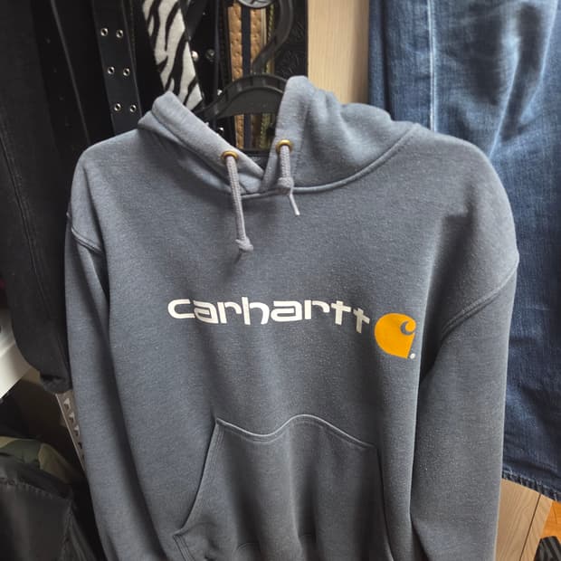 칼하트 빈티지 블루 후드티