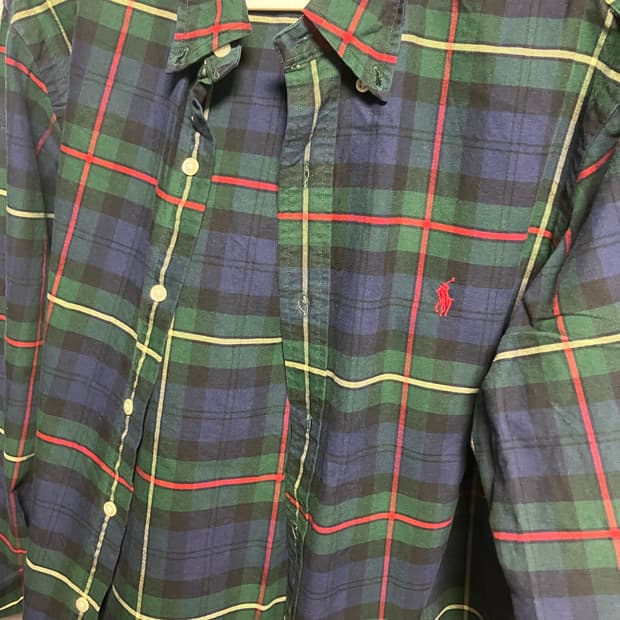 폴로 polo 체크 셔츠 L사이즈 판매