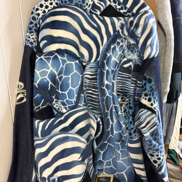 Vintage rawblue얼룩말 자켓