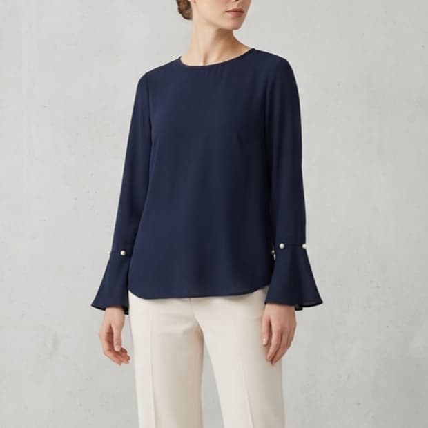 [55]ENC 진주 소매 블라우스(새상품)