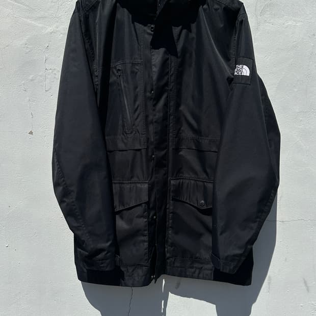 [2XL] 노스페이스 블랙 바람막이 사파리 자켓