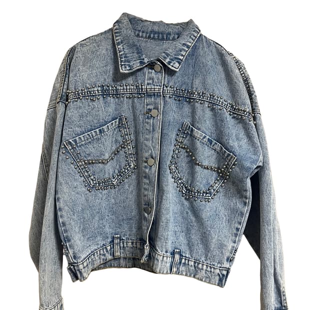 stud denim jacket