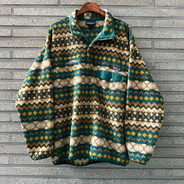 [L]파타고니아 신칠라 네이티브 패턴 아노락 플리스