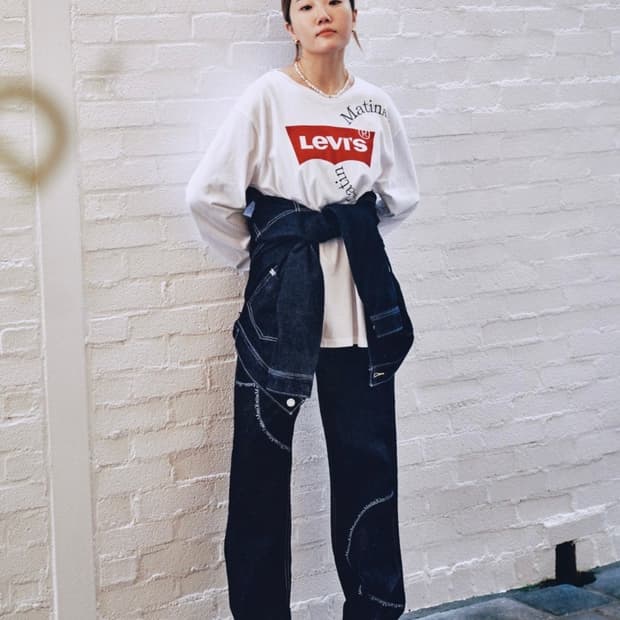 마뗑킴X리바이스 레드컬렉션 한정판 롱슬리브