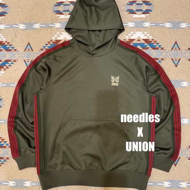 [S] 니들스 x 유니온 트랙 후드 올리브