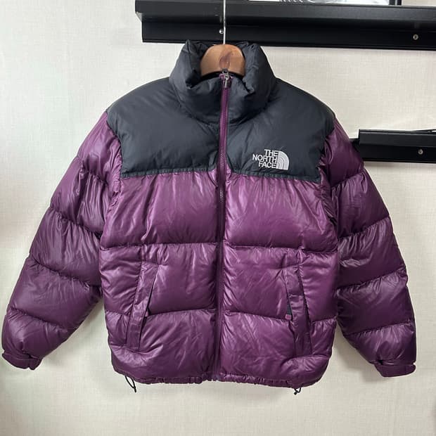 노스페이스 눕시 700 구스다운 패딩 보라 90