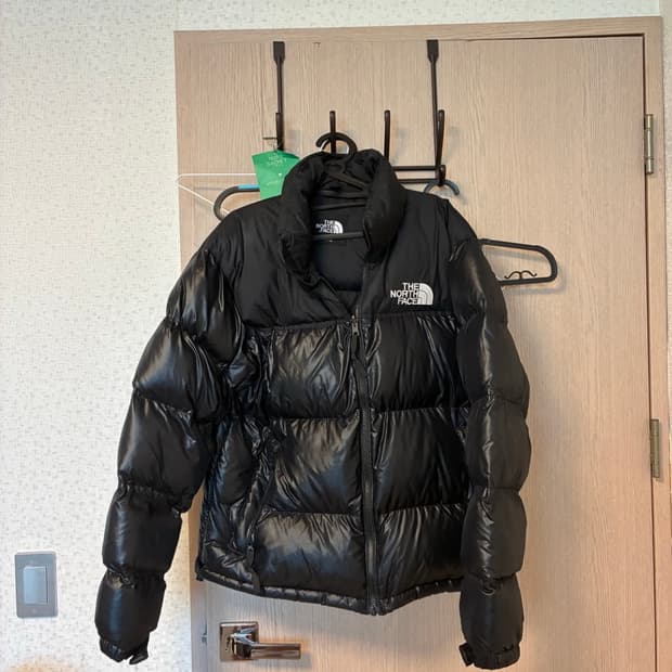 노스페이스 유광블랙 눕시 L